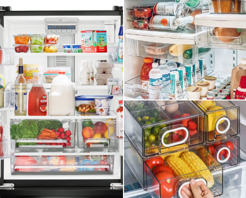 Fridge Organization Tips and Tricks cover photo collage