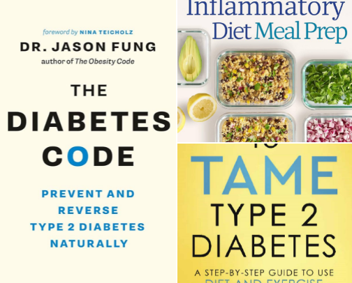 Top Books To Reverse Type 2 Diabetes cover photo collage