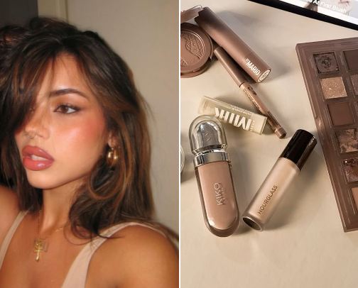 Latte Makeup Look | The Ultimate Coffee-Girl Makeup cover photo collage