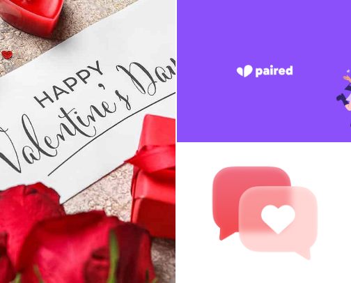 LoveTalk Apps for Couples this valentine's ❤️💯😊🤗😍 cover photo collage