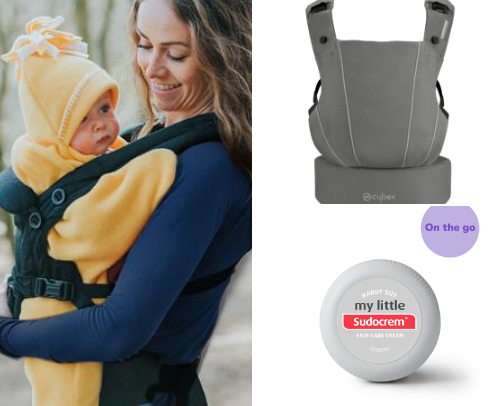 Out and about baby essentials cover photo collage