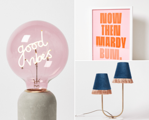 My fave new in Oliver Bonas cover photo collage