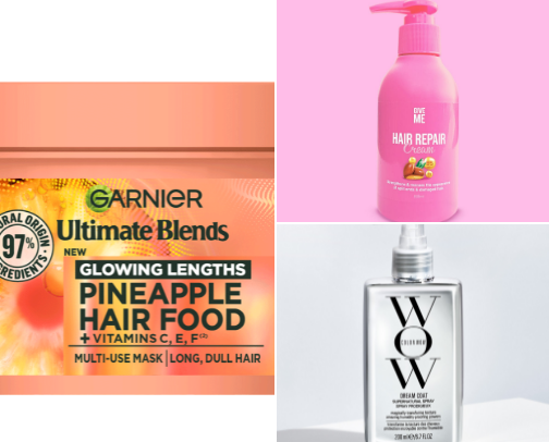 Hair care products for shiny, thickness & length💆🏼‍♀️ cover photo collage