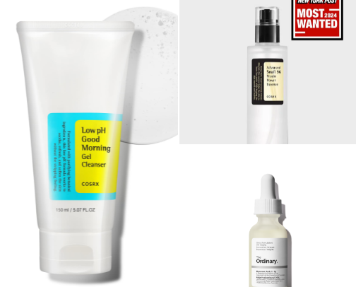 Skincare products for that dewy skin look!! cover photo collage