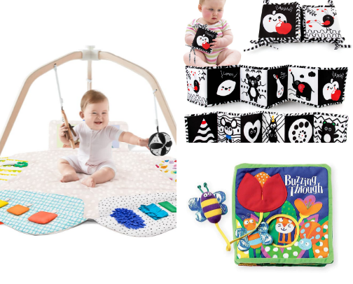 Favorite baby toys cover photo collage