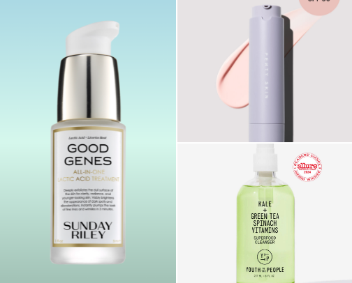 Desert island skin care products cover photo collage