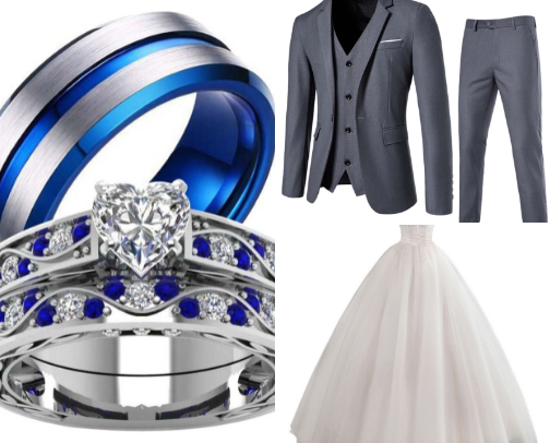 Wedding bells are calling everywhere . . . Ding! Dong! cover photo collage