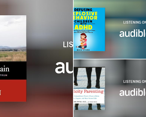 Audiobooks for busy parents cover photo collage