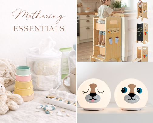 Mothering Essentials cover photo collage