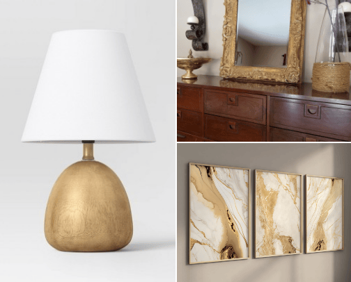 Home Decor | Gold Details cover photo collage