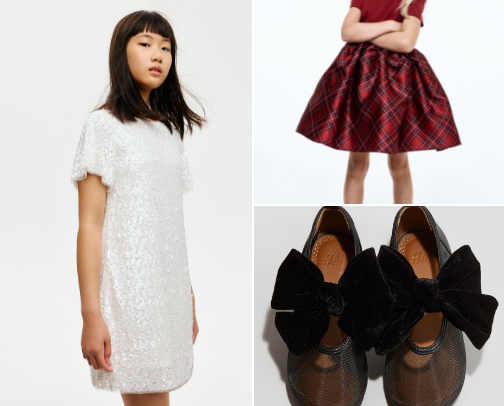 H&M Girls Holiday Pictures Clothes cover photo collage