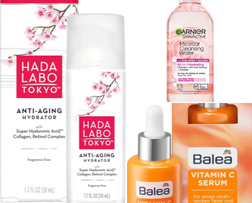 Drugstore skincare essentials🌷 cover photo collage