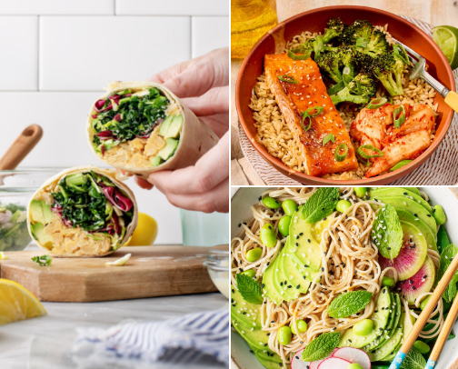 Quick & Easy Hot Lunches to Pack for Work🌯🥪🥗 cover photo collage