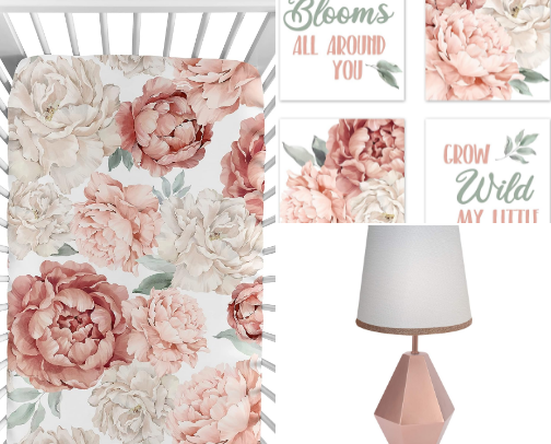 Baby Girl Nursery cover photo collage
