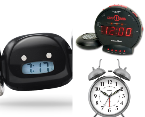 Alarm Clocks That Make You Move cover photo collage