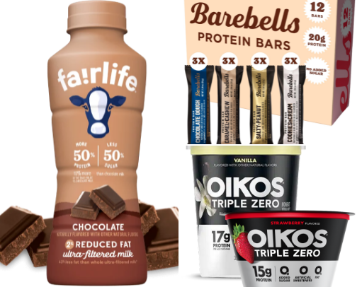 My favorite protein snacks cover photo collage