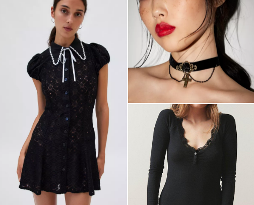 Dark alt/emo clothes from Urban Outfitters🖤 cover photo collage