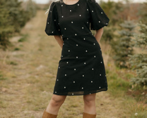Knee length dresses cover photo collage
