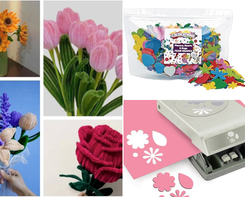 Spring & Easter Craft Supplies for Kids cover photo collage