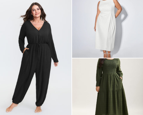 Stylish outfits cover photo collage