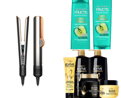 hair products ❤️ cover photo collage