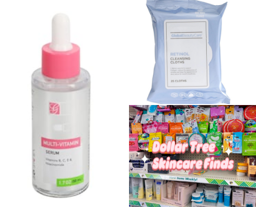 Dollar Tree Facial Products cover photo collage