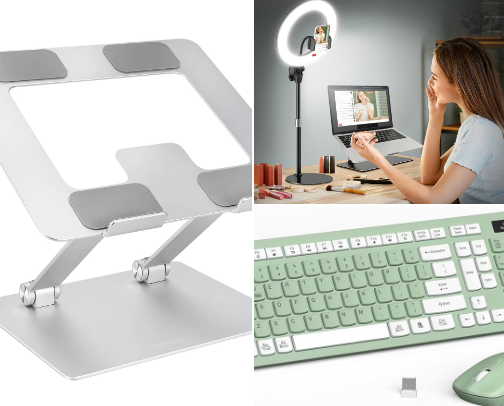Desk Set Ups that Actually Make you Productive. cover photo collage
