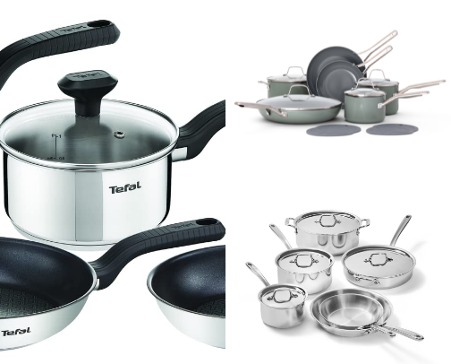 Top 10 Stainless Steel Cookware Sets cover photo collage