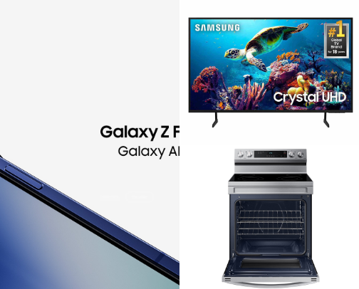 Samsung | Mobile | TV | Home Electronics | Home Appliances cover photo collage