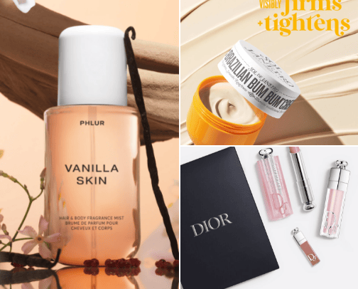 Beauty products I can't live without cover photo collage