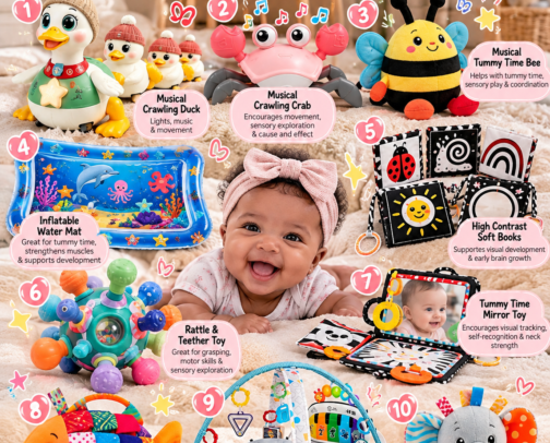 🛍️ Baby Amazon Finds: Fun, Learning & Development cover photo collage