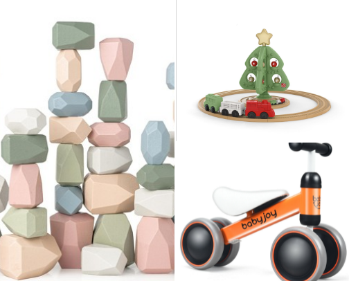 Toddler's Christmas cover photo collage