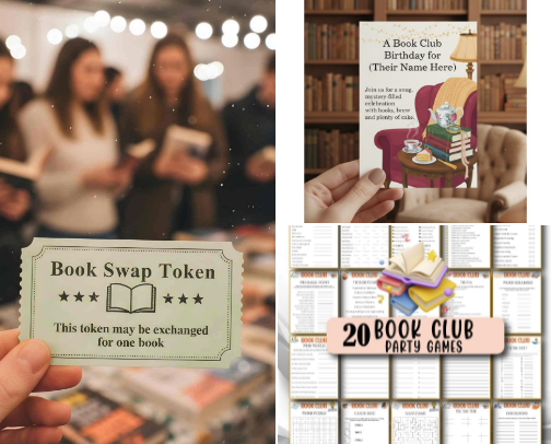 Book Club Essentials and non- essentials! cover photo collage