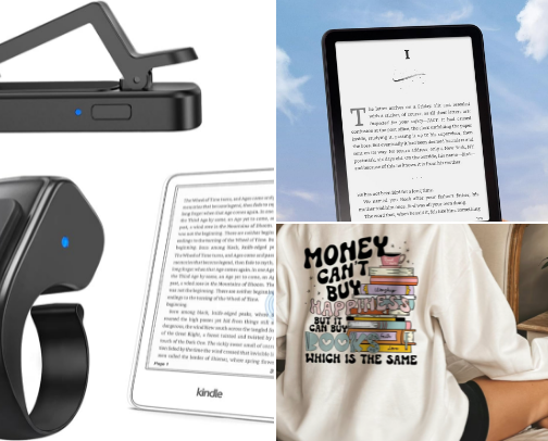 Book lovers gift guide cover photo collage