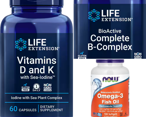 Supplemets and vitamins cover photo collage