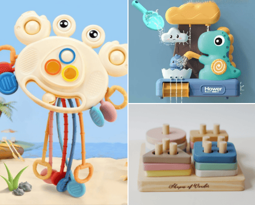 Toys For Baby and Children cover photo collage