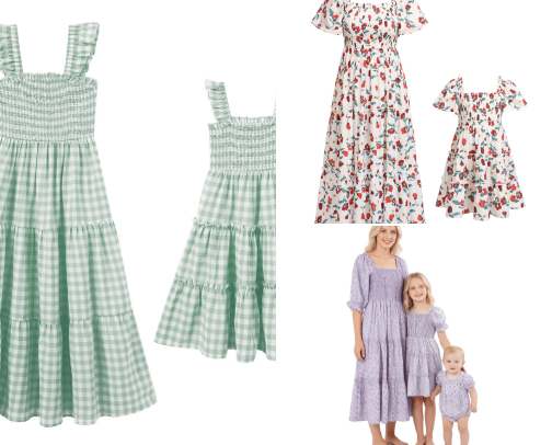 Mom & Me outfits cover photo collage
