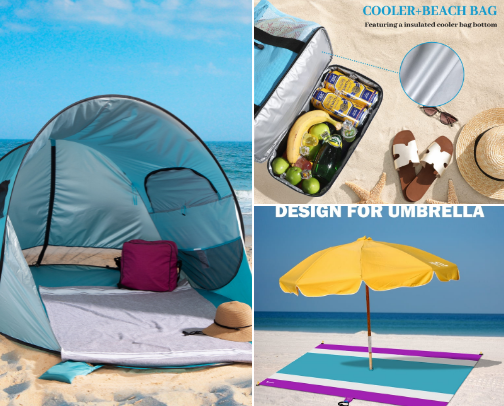 LET'S GO TO THE BEACH cover photo collage