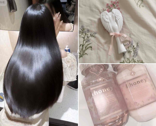use this as your guide to long, silky + healthy hair ⋆ ✦ ˚࿔ cover photo collage