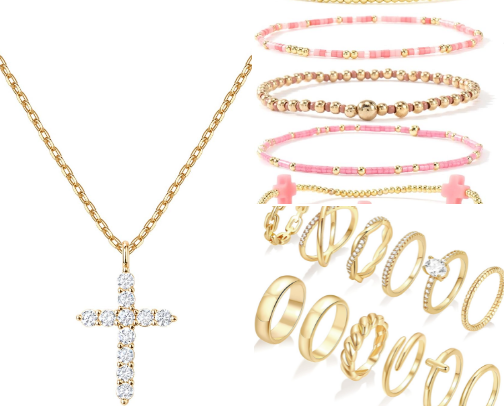 Amazon jewelry finds cover photo collage
