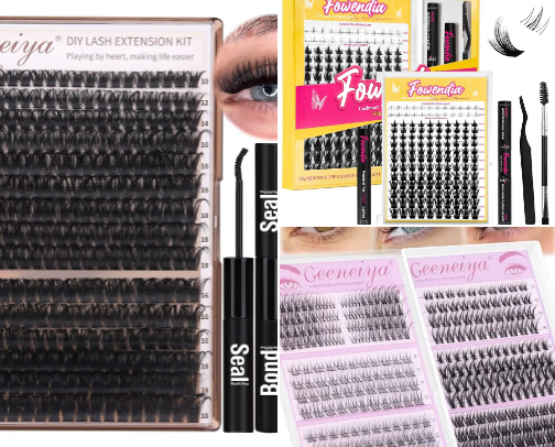 DIY Lash cluster kits & tools (all types) cover photo collage