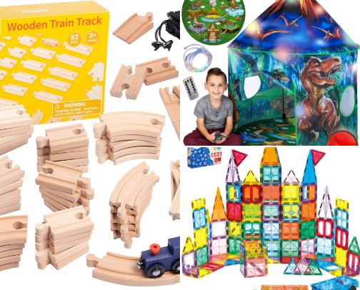 My sons favorite toys cover photo collage