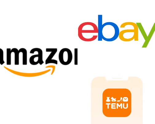 Shopping online cover photo collage