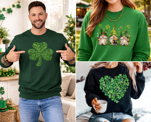 St Patty’s Day Apparel cover photo collage