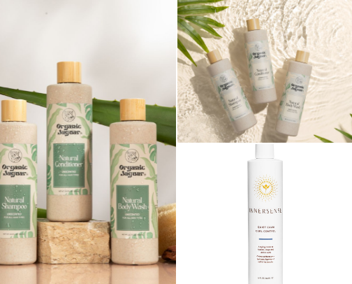 My go to curly hair products cover photo collage