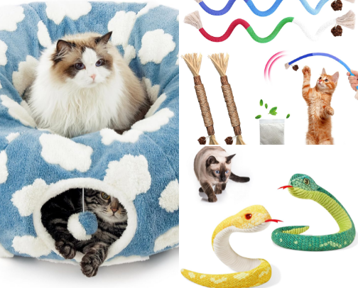 Favorite Cat Toys cover photo collage