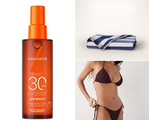 Beach Tanning Kit You’ll Wish You Packed Sooner cover photo collage