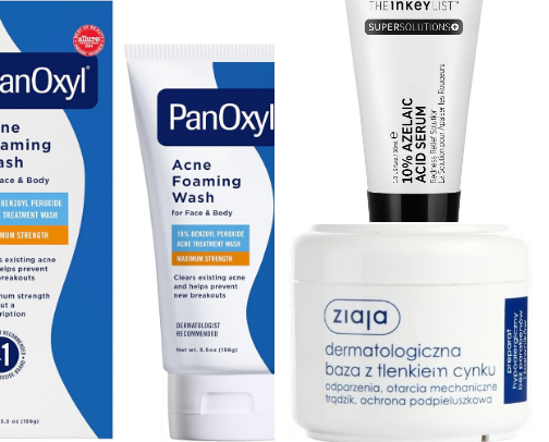 Skincare routine for the girlies with hormonal acne/sensitive skin cover photo collage