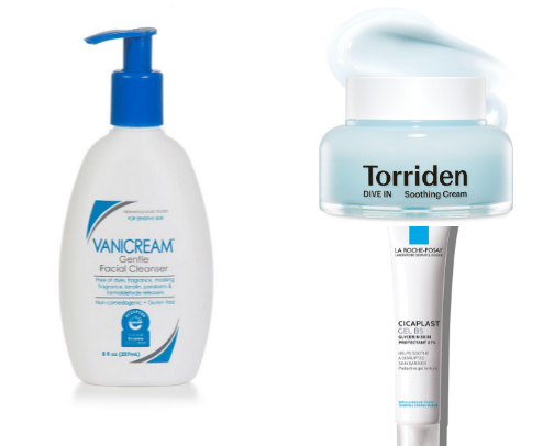 For sensitive/ inflammed skin cover photo collage