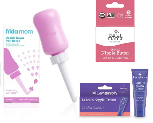 Postpartum Essentials I Swear By cover photo collage